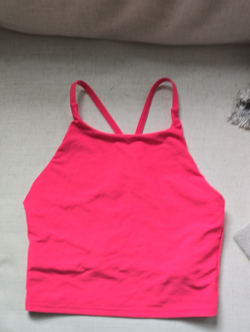 Women’s Hot Pink Crop Tank Top